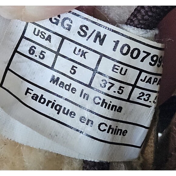 Ugg Brown Leather Cecile Duck Boots Waterproof size 6.5 Outdoors Hiking Gorpcore - Picture 8 of 8